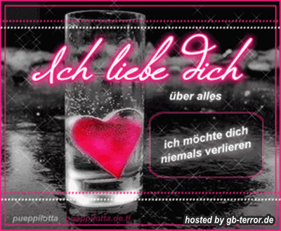 Ich lieben Dich über alles , ich möchte Dich niemals verlieren.