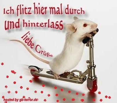 Ich flitze hier mal durch und hinterlass liebe Grüße.