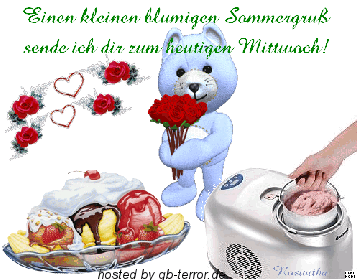 Einen kleinen blumigen Sommergruss sende ich dir zum Mittwoch!