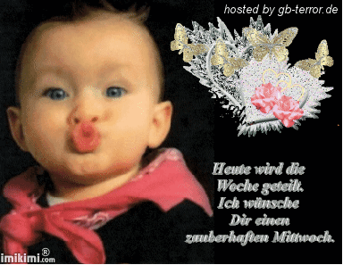 Heute wird die Woche geteilt. Ich wünsche Dir einen zauberhaften <br />
Mittwoch.