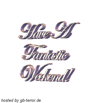 Have a fantastic weekend!