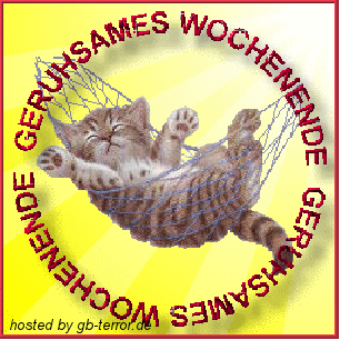 Geruhsames Wochenende.