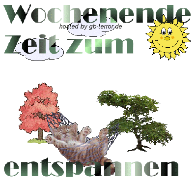 Wochenende Zeit zum entspannen.