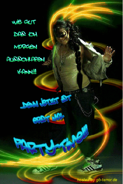 Wie gut das ich morgen ausschlafen kann. Denn jetzt ist erstmal Partytime!