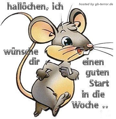 Hallöchen, ich wünsche dir einen guten Start in die Woche.