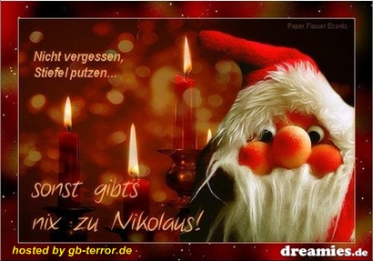 Nicht vergessen Stiefel putzen, sonst gibts nix zum Nikolaus!