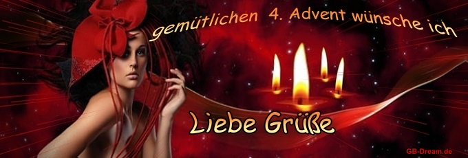 Gemütlichen 4.Advent wünsche ich, liebe Grüße.