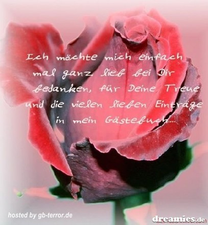 Danke fuer den Gaestebucheintrag