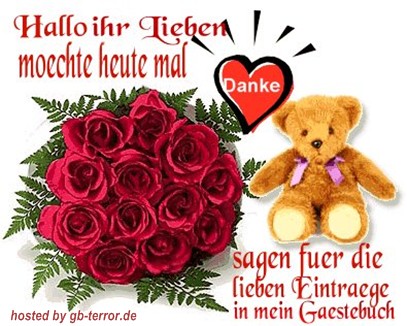 Danke fuer den Gaestebucheintrag