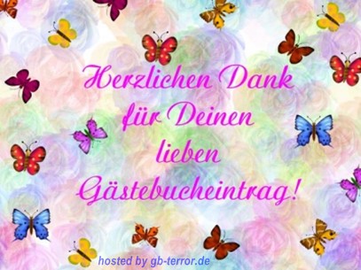 Danke fuer den Gaestebucheintrag