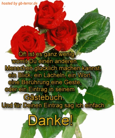 Danke fuer den GB-Eintrag