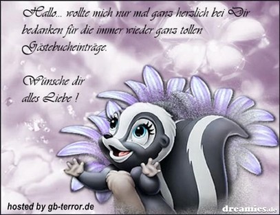 Danke fuer die GB-Eintraege