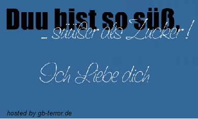 Du bist suess GB Eintrag