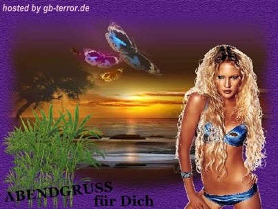 Gaestebuch Bild Abend Gruss