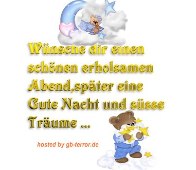 Gaestebuch Bild Abend Gruss