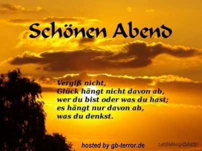 Schoenen Abend Gaestebuchbild