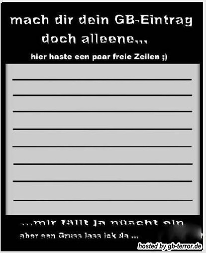 Gaestebuch GB Eintrag