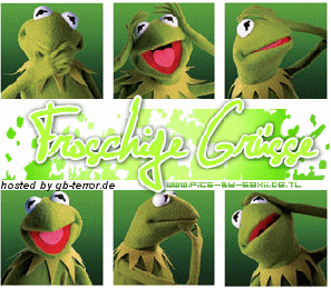 Froschige Gruesse Gaestebuchbild