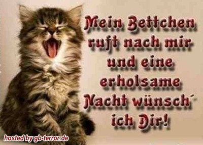 Gute Nacht GB Eintrag