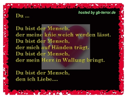Liebesspruch GB Bild