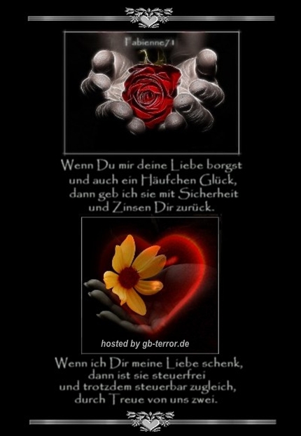 Liebesspruch GB Bild
