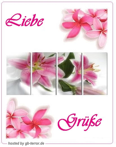 Gaestebuchbild Liebe Gruesse