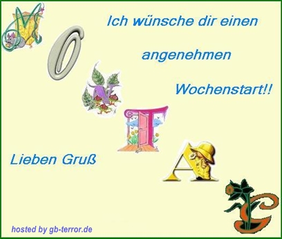Gaestebuchbild Montagsgruesse