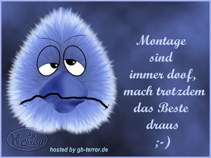 Montagsgruesse Gaestebuch Bild