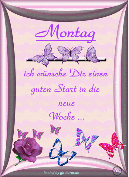 Montagsgruesse Gaestebuch Bild