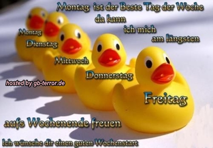 Montagsgruesse GB Bild