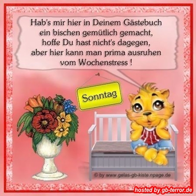 Sonntagsgruesse Gaestebuch Bild