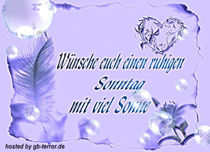 Sonntags Gruss Gaestebuch Bild
