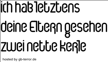 Witziger Spruch GB Eintrag