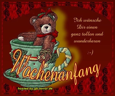 Gästebucheintrag Wochenanfang