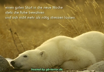 Gästebucheintrag Wochenstart