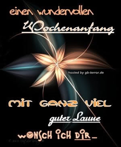 Wochenbeginn Gaestebuch Bild