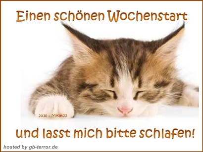 Wochenbeginn Gaestebuch Bild