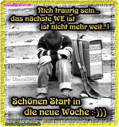 Wochenbeginn Gästebuch Eintrag