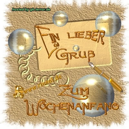 Wochenbeginn Gästebuch Eintrag