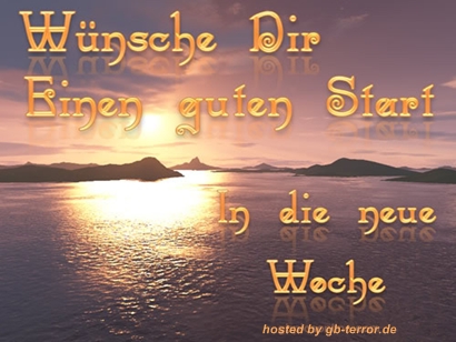 Wochenbeginn GB Bild