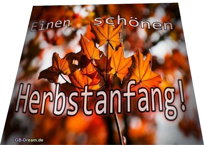 Herbstanfang Gruesse