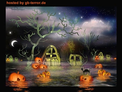 Gaestebuchbild Halloween Gruesse