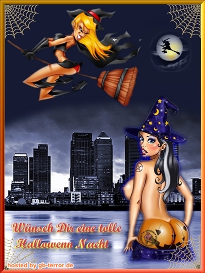 Gaestebuchbild Halloween Gruesse