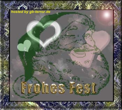 Frohes Fest Gästebucheintrag