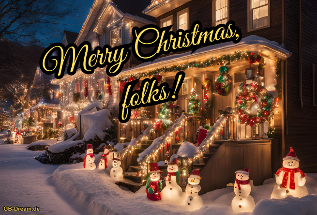Frohe Weihnachten GB-Bild