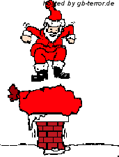 Weihnachtsmann Gästebuchbild