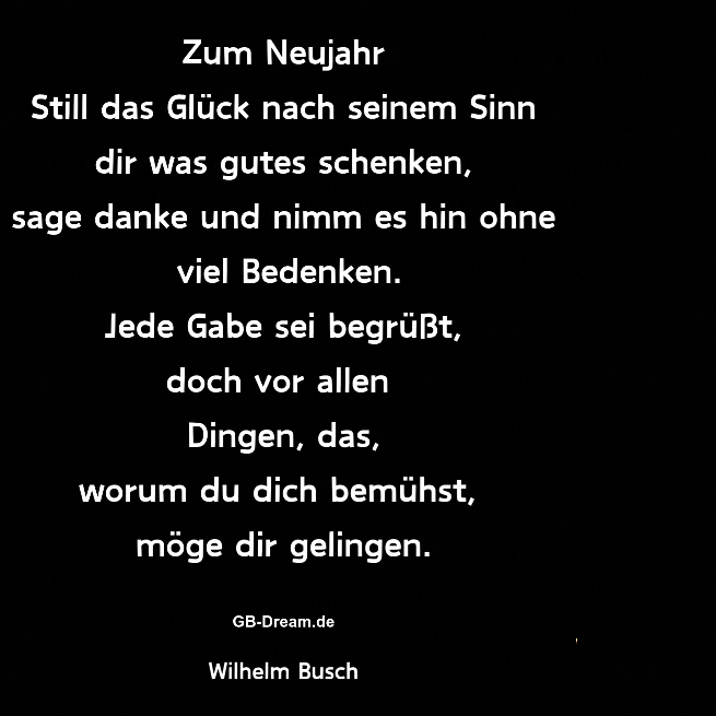 Neujahrs Spruch