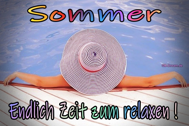 Sommer Zeit zum relaxen