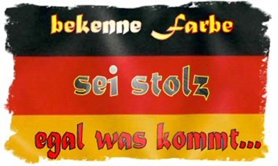 Fussball WM Deutschlandfahne